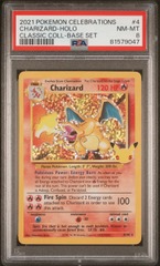Charizard - 4/102 - Holo Rare - Celebrations - PSA 8